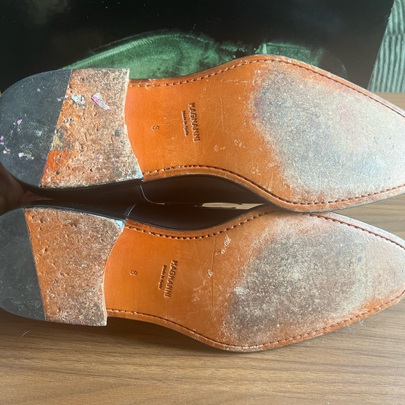 Magnanni Black Leather Buckle Oxfords